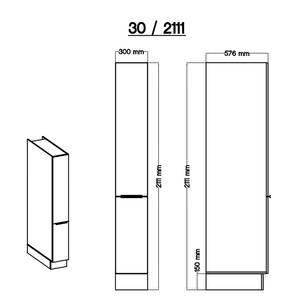 Eck-Küchenzeile Marleen I Grau / Eiche Artisan Dekor - Breite: 370 cm