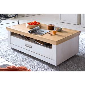 Table basse Marnay Imitation pin blanc / Imitation chêne Grandson