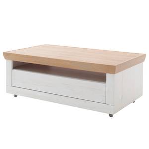 Table basse Marnay Imitation pin blanc / Imitation chêne Grandson