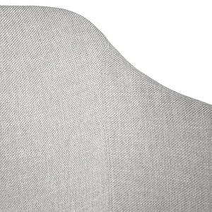 Sedia con braccioli Corrie Tessuto / Legno massello di frassino - Color grigio chiaro