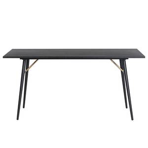 Table Granto Placage en bois véritable - Chêne noir / Noir