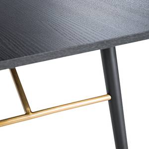 Table Granto Placage en bois véritable - Chêne noir / Noir