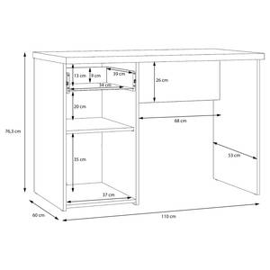 Schreibtisch Niiw Altholz Dekor / Beton Dekor