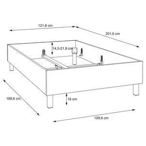 Letto singolo Ramble Grigio scuro