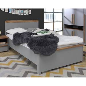 Letto singolo Twyford Grigio / Effetto noce