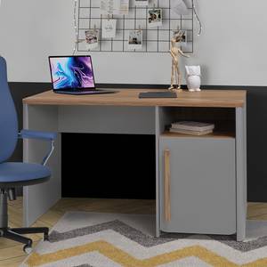 Bureau Twyford grijs/walnotenhouten look