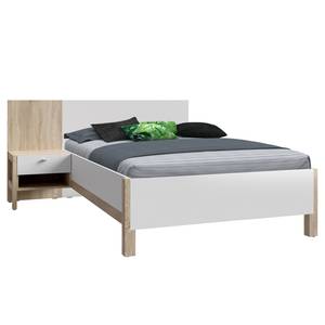 Letto singolo Thurles Bianco / Effetto rovere Sonoma