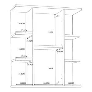 Armoire de toilette Kavala Sans éclairage - Blanc