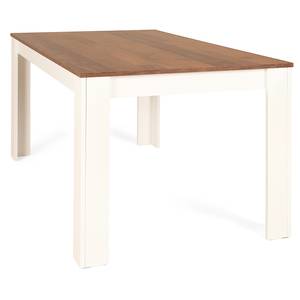 Table Bunburry Panneau aggloméré enduit - 90 x 160 cm - Blanc / Imitation béton