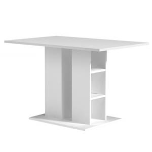 Table Pannawonica Panneau aggloméré enduit - 70 x 110 cm - Blanc