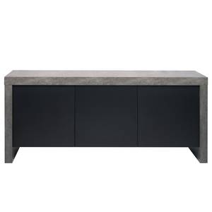 Sideboard Kobe II Schwarz / Beton Dekor