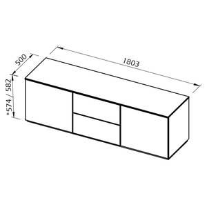 Dressoir Join X Wit/notenboomhout