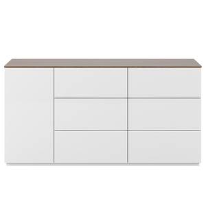 Sideboard Join V Weiß / Nussbaum