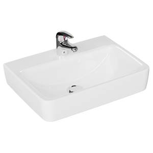 Salle de bain Quickset 328 I (2 élém.) Avec éclairage inclus - Blanc / Imitation graphite structuré