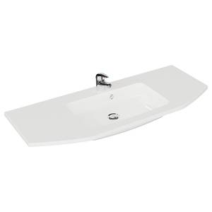 Salle de bain Quickset 328 IV (3 élém.) Avec éclairage inclus - Blanc / Imitation graphite structuré