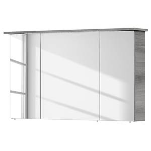 Badkamerset Quickset 328 VIII (4-delig) inclusief verlichting - wit/grafietkleurige structuurlook