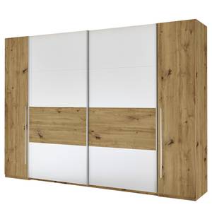 Armadio con ante scorrevoli Venedig Effetto rovere Artisan / Bianco - Larghezza: 267 cm