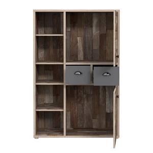 Highboard Hosh oude eikenhouten look/mat grijs