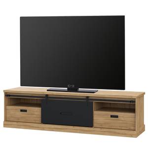 Tv-meubel Tallberg I Grandson eikenhouten look/zwart