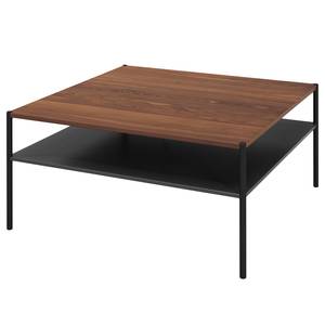 Table basse Uxia II Plaqué bois - Noyer - 65 x 65 cm