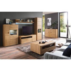 Credenza Rockford Effetto rovere chiaro - Anta in vetro a destra