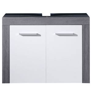 Set mobili da bagno Miami II (2) Grigio - Bianco - Materiale a base lignea - 72 x 174 x 34 cm