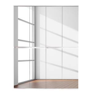 Armoire d’entrée Mirror Blanc - Largeur : 148 cm