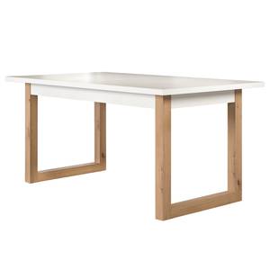 Table Dakota Blanc / Imitation chêne artisan
