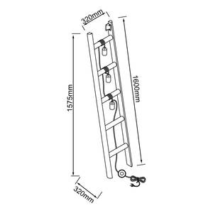 Lampadaire Ladder Fer / Eucalyptus massif - 3 ampoules