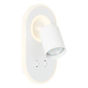 LED-wandlamp Kimon ijzer - 2 lichtbronnen - Wit