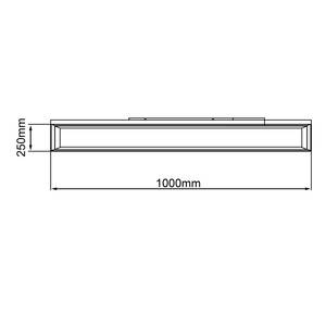 LED-Deckenleuchte Laurice Acrylglas / Aluminium; Eisen - 1-flammig