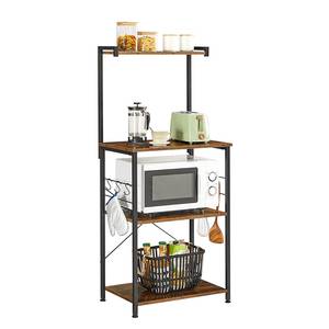 Scaffale da cucina Jamban VIII Marrone / Nero