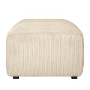 Polsterhocker Lordelo Cordstoff Licia: Beige