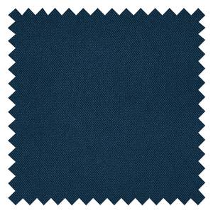 Canapé d’angle Sagata Velours Krysia: Bleu foncé - Méridienne courte à droite (vue de face) - Avec fonction couchage