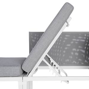 Flexibles Balkonloungeset Playce One Aluminium / Webstoff - Grau