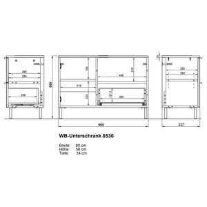 Badezimmerset Mauresa IV (3-teilig) Weiß / Graphit