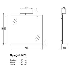 Badezimmerset Mauresa VII (3-teilig) Weiß / Graphit