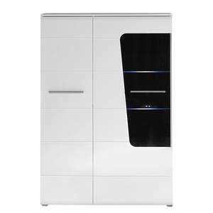 Highboard Nadryria I incl. verlichting - hoogglans wit/mat wit