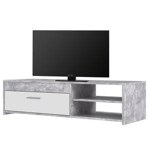 Tv-meubel Uvero Concrete look/Wit