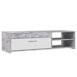 Tv-meubel Uvero Concrete look/Wit