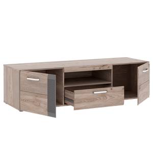 Meuble TV Alen Marron - Gris - Bois manufacturé - 160 x 43 x 52 cm