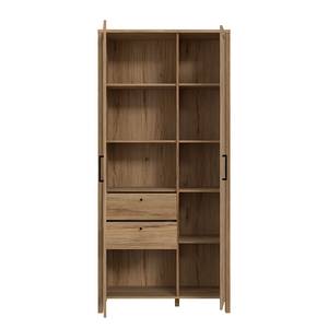 Credenza con vetrina Zarina Effetto rovere