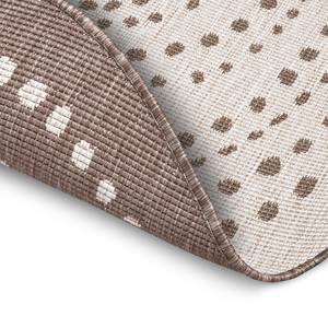 In- & outdoorvloerkleed Bali polypropeen - Beige/bruin - Diameter: 200 cm