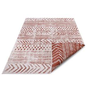 Tapis extérieur Biri Polypropylène - Beige / Rouge - 200 x 290 cm