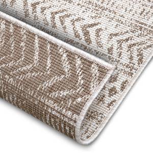 Tapis de couloir Biri Polypropylène - Beige / Marron - 80 x 250 cm