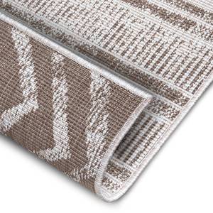 Outdoorvloerkleed Biri polypropeen - Beige/bruin - 80 x 150 cm