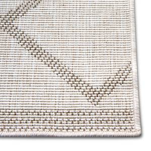 Tapis intérieur / extérieur Corsica Polypropylène - Beige / Marron - 80 x 150 cm