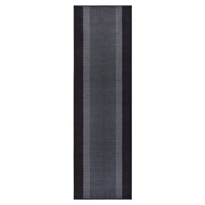 Tapis de couloir Band Polypropylène - Noir - 80 x 300 cm