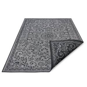 Tapis extérieur Leyte Polypropylène - Argenté / Gris - 120 x 170 cm