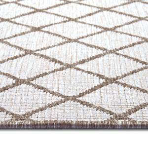 Tapis de couloir Malaga Polypropylène - Beige / Marron - 80 x 350 cm